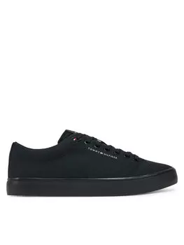 Кроссовки Hi Vulc Low Core Canvas FM0FM05396 Tommy Hilfiger, черный