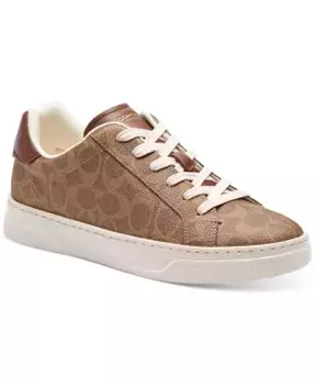Кроссовки High Line Update Signature Canvas на шнурках COACH, коричневый