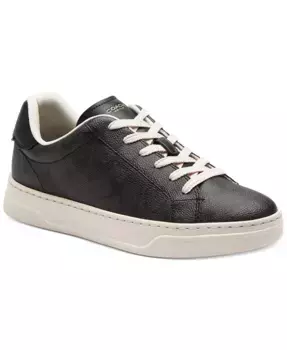 Кроссовки High Line Update Signature Canvas на шнурках COACH, серый