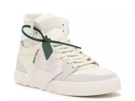 Кроссовки High-Top Vulcanized Sneaker Off-White, кремовый