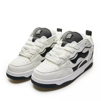 Кроссовки HLA JEANS Skateboarding Shoes Unisex Low-top, черный/белый