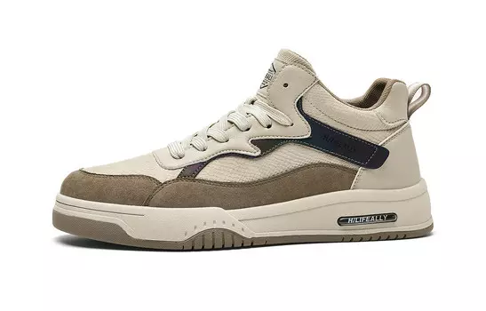 Кроссовки HLA Skateboarding Shoes Men Mid-top, цвет Off White