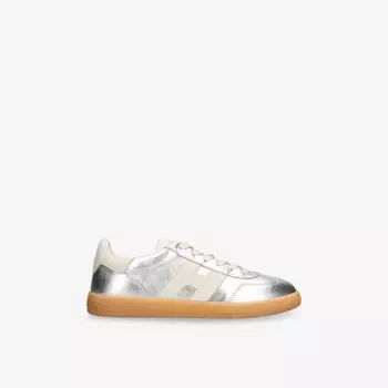 Кроссовки Hogan Cool с металлизированной кожей, серебряный