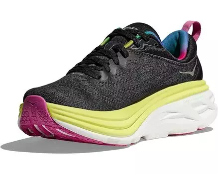 Кроссовки Hoka Bondi 8, цвет Black/Citrus Glow