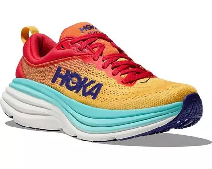 Кроссовки Hoka Bondi 8, цвет Cerise/Cloudless