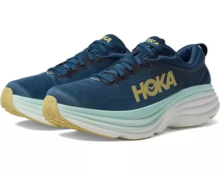 Кроссовки Hoka Bondi 8, цвет Midnight Ocean/Blue Steel