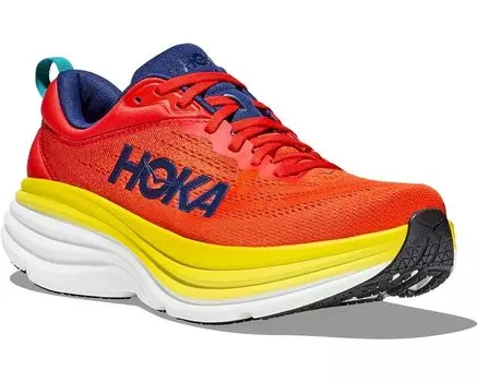 Кроссовки Hoka Bondi 8, цвет Red Alert/Flame