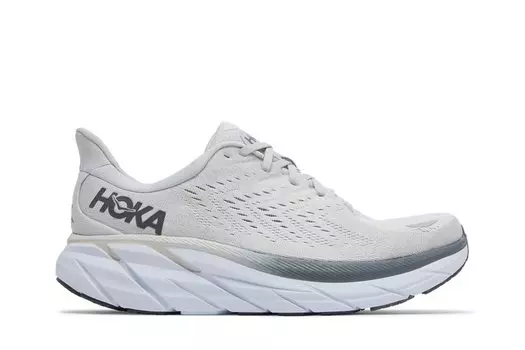 Кроссовки HOKA Clifton 8 2E Wide 'Lunar Rock Nimbus Cloud', серый