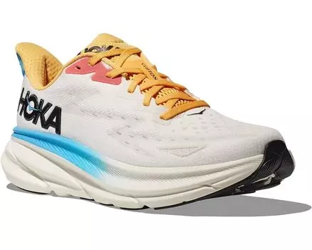 Кроссовки Hoka Clifton 9, цвет Blanc De Blanc/Swim Day