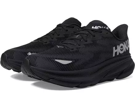 Кроссовки Hoka Clifton 9 GTX, цвет Black/Black