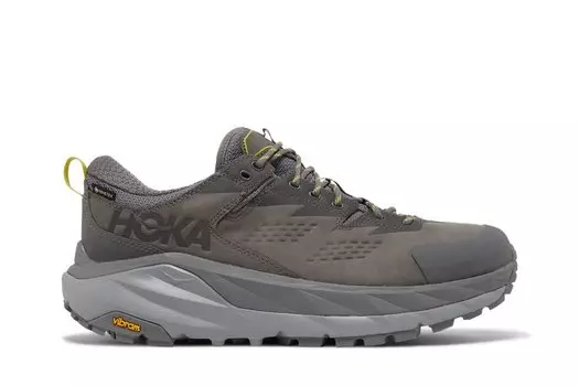 Кроссовки HOKA Kaha Low GTX 'Charcoal Grey Green Sheen', серый