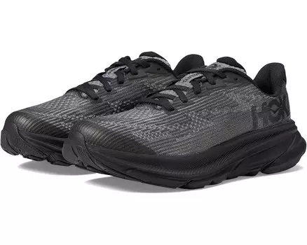 Кроссовки Hoka Kids Clifton 9, цвет Black/Carbon Black