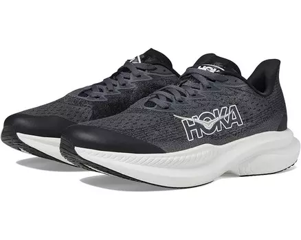 Кроссовки Hoka Kids Hoka Kids Mach 6 Sneaker(Big Kid), черный/белый