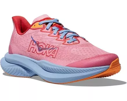 Кроссовки Hoka Kids Hoka Kids Mach 6 Sneaker(Big Kid), цвет Peony/Cerise