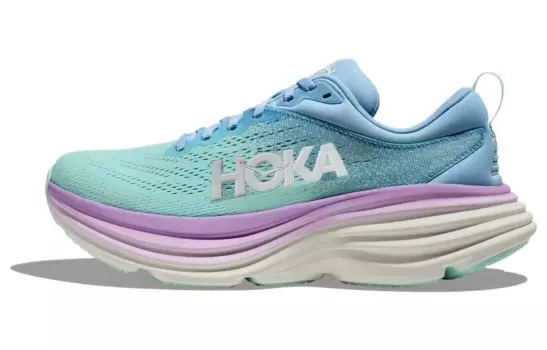 Кроссовки HOKA ONE ONE Bondi 8 Airy Blue Sunlit Ocean Women's, фиолетовый