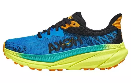Кроссовки HOKA ONE ONE Challenger ATR 7 Diva Blue Evening Primrose, синий/желтый