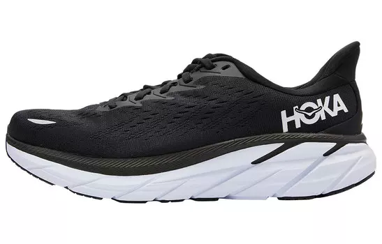 Кроссовки HOKA ONE ONE Clifton 8 Black White Wide