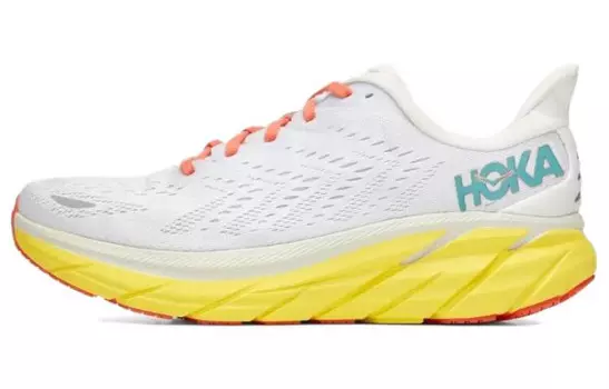 Кроссовки HOKA ONE ONE Clifton 8 Blanc De Blanc Illuminating Yellow