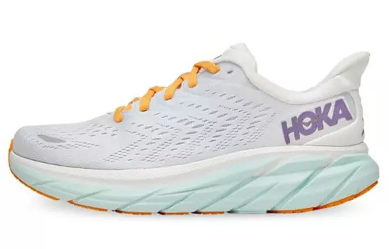 Кроссовки HOKA ONE ONE Clifton 8 Blanc De Blanc Purple Seafoam Women's