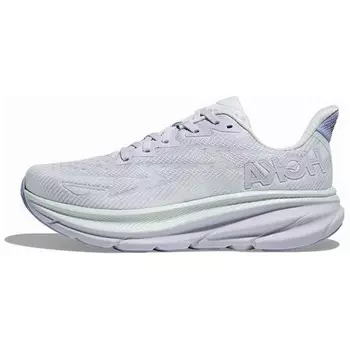 Кроссовки HOKA ONE ONE Clifton 9 Lifestyle Shoes Women's Low-top Purplish-gray, серый