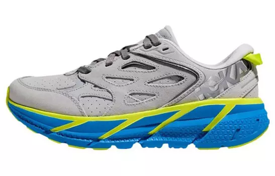 Кроссовки HOKA ONE ONE Clifton L Suede Lunar Rock Diva Blue