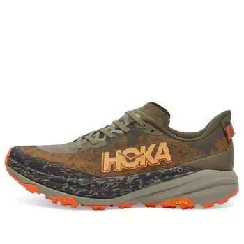 Кроссовки Hoka One One M Speedgoat 6, цвет Antique Olive & Squash