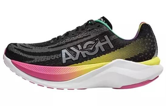 Кроссовки HOKA ONE ONE Mach X Black Silver Multi-Color Women's, черный