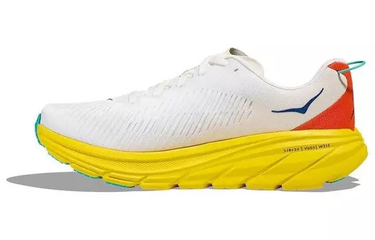 Кроссовки HOKA ONE ONE Rincon 3 White Eggnog, белый/желтый