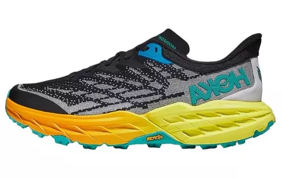 Кроссовки HOKA ONE ONE Speedgoat 5 Black Evening Primrose, черный