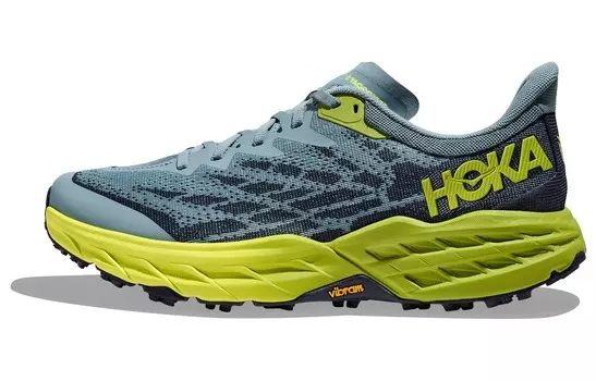 Кроссовки HOKA ONE ONE Speedgoat 5 Stone Blue Dark Citron