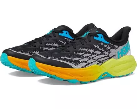 Кроссовки Hoka Speedgoat 5, цвет Black/Evening Primrose