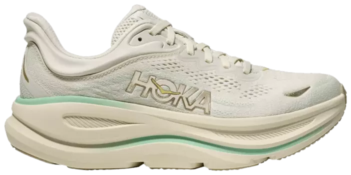 Кроссовки HOKA Wmns Bondi 9 Wide 'Truffle Salt Sea Glass', зеленый