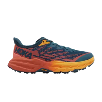 Кроссовки HOKA Wmns Speedgoat 5 Wide 'Blue Coral Camellia', оранжевый