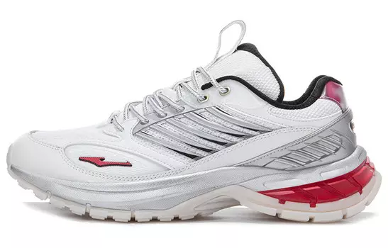 Кроссовки Honor Of Kings X женские с низким верхом, белый/красный Erke