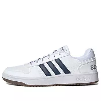 Кроссовки hoops 2.0 'white crew navy' Adidas, белый