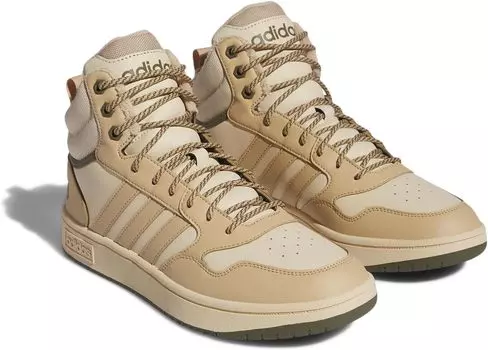 Кроссовки Hoops 3.0 Mid adidas, цвет Magic Beige/Magic Beige/Sand Strata