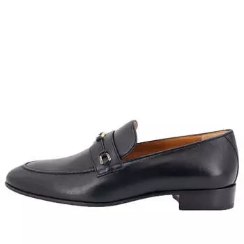 Кроссовки horsebit interlocking g loafer 'black' Gucci, черный