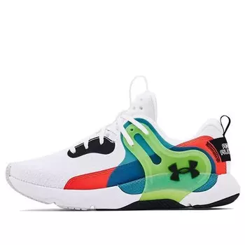 Кроссовки hovr apex 3 running shoes white/green Under Armour, белый