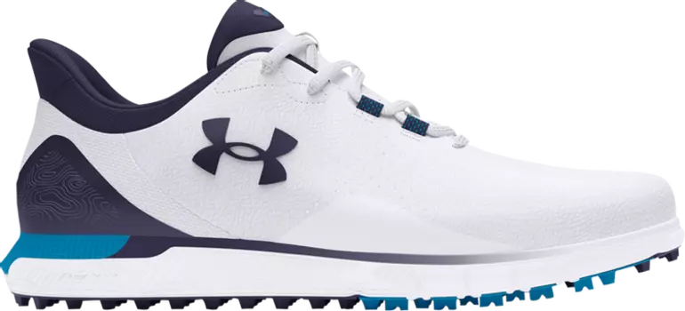 Кроссовки HOVR Drive Fade Spikeless Golf Wide 'White Midnight Navy', белый