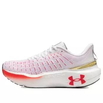 Кроссовки hovr infinite elite shoes 'white metallic gold' Under Armour, белый