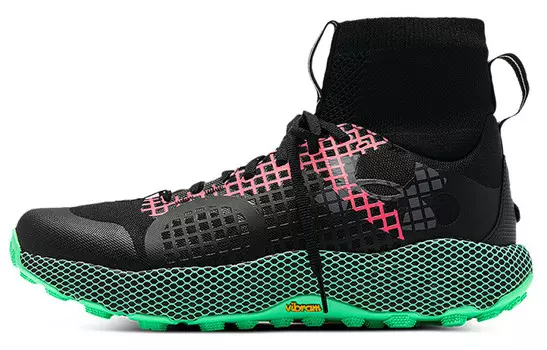 Кроссовки HOVR мужские высокие черные/зеленые Under Armour