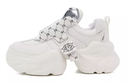 Кроссовки HR Chunky Sneakers Women's Low-top, черный/серебряный