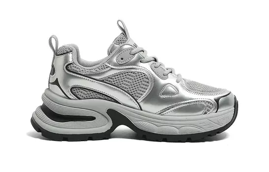 Кроссовки HUANQIU Chunky Sneakers Women's Low-top, цвет Burgundy