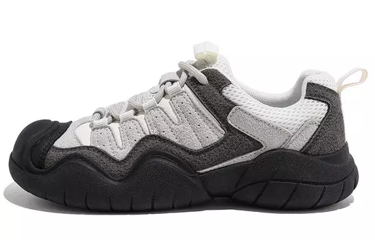 Кроссовки HUANQIU Chunky Sneakers Women's Low-top White, черный/белый