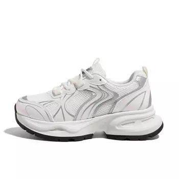 Кроссовки HUANQIU Chunky Sneakers Women's Low-top, бежевый