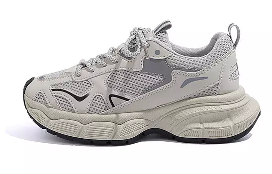 Кроссовки HUANQIU Chunky Sneakers Women's Low-top White, серый