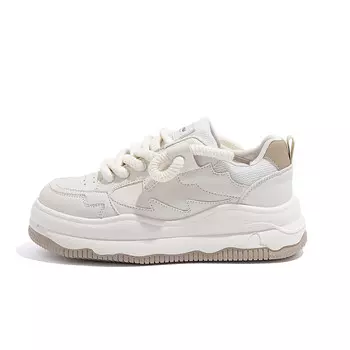 Кроссовки HUANQIU Skateboard Shoes Women's Low-Top Beige, бежевый