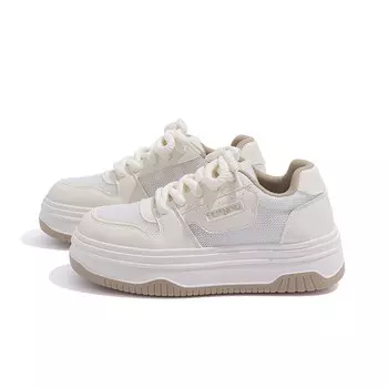Кроссовки HUANQIU Skateboard Shoes Women's Low-Top Beige