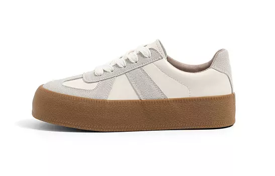 Кроссовки HUANQIU Skateboard Shoes Women's Low-Top Beige