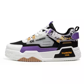 Кроссовки HUANQIU Skateboarding Shoes Men Low-top, зеленый